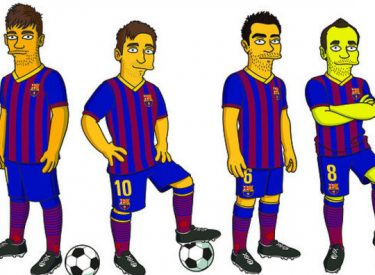 Barça: Les joueurs version Simpson