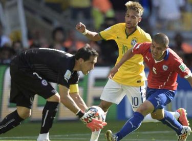 Brésil v Chili : (1-1 a.p.) 3 tab à 2, La Seleçao qualifiée aux Tirs au but !