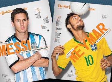 Mondial : Messi, Ronaldo, Neymar et Iniesta à la Une du New York Times