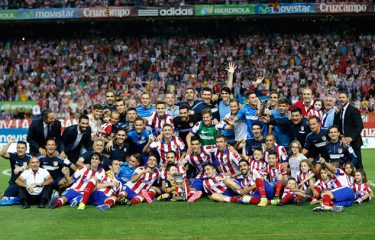 Atlético : Célébration du vainqueur de la Supercoupe