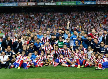 Atlético : Célébration du vainqueur de la Supercoupe