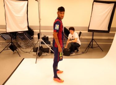 Barça : Les joueurs en séance shooting photo