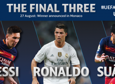 UEFA : Messi, Ronaldo et Suarez nommés pour le titre de Meilleur joueur