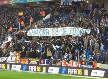 Espanyol : « La banderole n’avait pas pour but de porter atteinte à Shakira »
