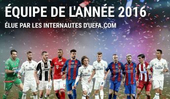 UEFA : L’équipe type de l’année 2016 des internautes