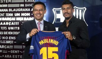 Barça : Paulinho présenté au Camp Nou